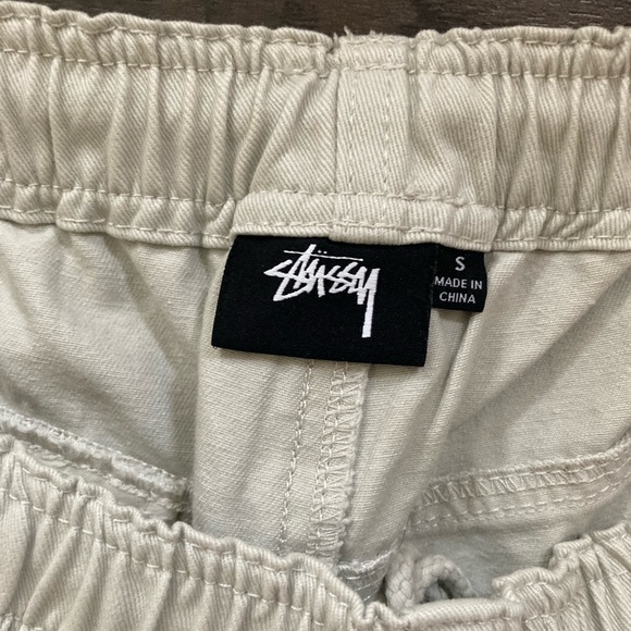 Stüssy Brushed Cotton Beach Short Size Sm Bone - Picture 3 of 4